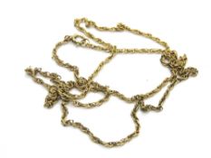 A 9ct gold chain necklace, 58cm in length, stamped 9ct, 4.1g.