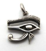A 925 silver Eye of Horus pendant.