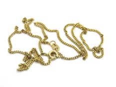 A 9ct gold chain necklace, 46cm in length, hallmarked 375, 2.5g.