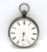 A fine silver pocket watch, a/f, total weight 79.