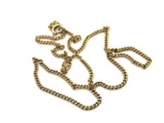 A 9ct gold chain necklace, 40cm in length, hallmarked 375, 4.6g.