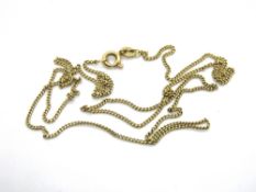 A 14ct gold chain necklace, 51cm in lngth, 2.5g.
