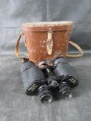 A pair of vintage binoculars.