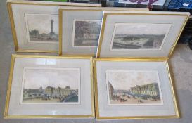 A set of five lithographic prints after Philippe Benoist.