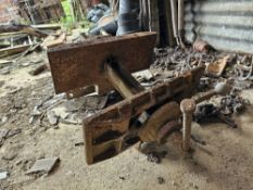 An industrial workshop vice.