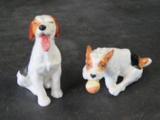 Two Royal Doulton character dog figurines from the 