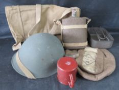 A quantity of assorted militaria.