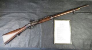 An 1861 pattern Enfield rifle having 0.