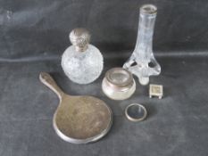 A quantity of assorted silver items.