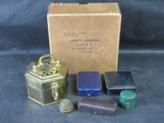 A quantity of vintage boxes.