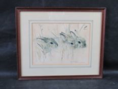 Framed print titled 