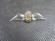 A mid 20th century perspex Royal Navy Fleet Air Arm sweetheart brooch.