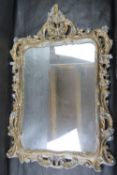 A large and impressive Italian hand gilded wall mirror.