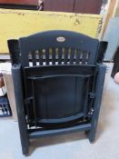 A pair of Hartman green plastic garden chairs.