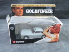 A Corgi The Definitive Bond Collection diecast model of the Aston Martin DB5 from Goldfinger,