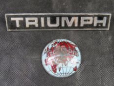 A vintage Triumph 