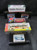 Various boxed scale model vehicles including Eddie Stobart, Joal, GB Models,