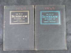 Two handbooks of instructions for the Sunbeam 16HP