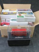 Twenty-seven various 1:76 scale resin model bus kits (opened but most look to be unused - a few