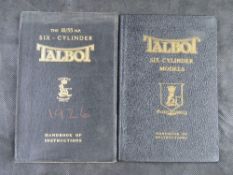 A handbook of instructions for the Sunbeam 18/55 and another similar.