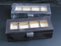 Two watch storage boxes 