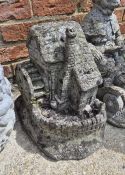 Concrete garden figurine of matermill