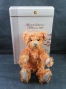 A limited edition Steiff British Collectors 'Teddy Bear 2005', crafted from golden-apricot mohair,