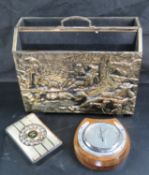 A vintage aneroid barometer,