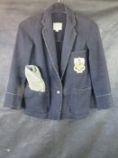 A vintage Henry Barrie blazer, with Kangol flat cap.
