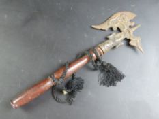 A decorative axe
