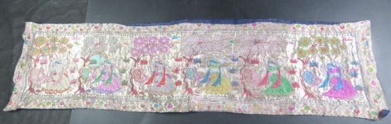 An Indian dining table runner,