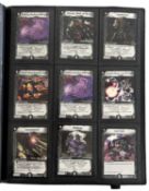 DUEL MASTERS: One binder containing a large quantity of trading cards [not all cards shown,