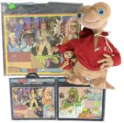 1980s SCI-FI: three vintage Ghostbusters advent calendars, together with a pair of E. T The