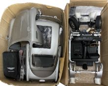 A James Bond Aston Martin DB5 building kit, part constructed, lacking instructions (unchecked for