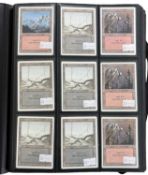 MAGIC THE GATHERING: One binder containing a large quantity of trading cards [not all cards shown,