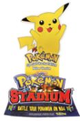 POKEMON: A large pair of Nintendo advertising standees.