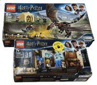 A pair of boxed Lego Harry Potter sets, to include: - 75946: Hungarian Horntail Triwizard