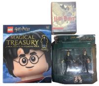 HARRY POTTER: A collection of memorabilia to include Wesaley Twin figures, Lego Harry Potter Magical