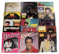 18 x 12'' Elvis records, to include: Easy Come, Easy Go; Hits of the 70s; The Wonderful World of