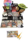STAR WARS: A mixed collection of memorabilia to include DVDs, Yoda Neck pillow, Limited edition