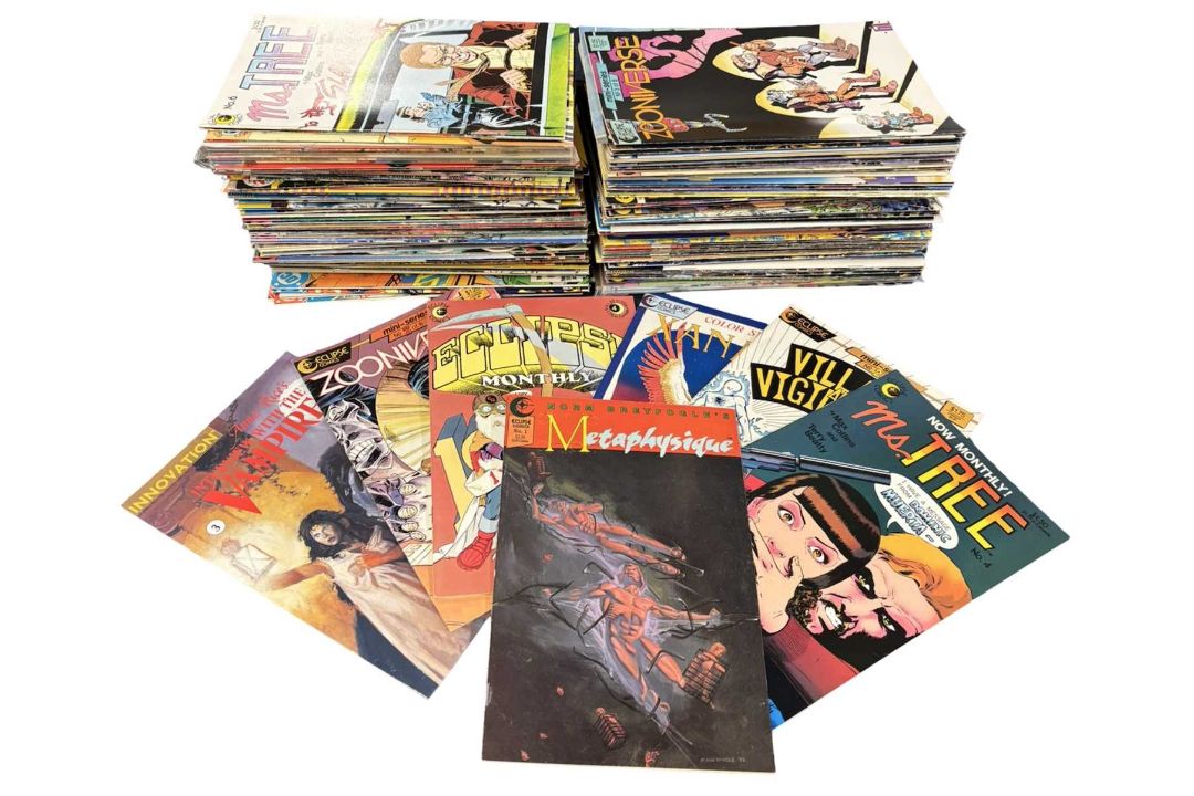 Box comics from various independent publishers
