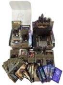 HARRY POTTER: 2 store point of sale boxes, contianing a quantity of HP trasing cards in opened