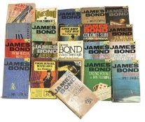 A collection of various James Bonds novel paperbacks, plus HB LICENSED RENEWED [Gardner]