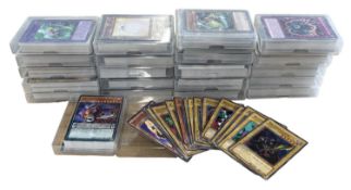YU-GI-OH: An extensive quantity of various trading cards in card boxes [not all cards shown, viewing