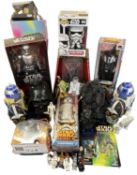 STAR WARS: A collection of various figures, to include Darth Maul, Captain Phasma,Yoda, Bpoba