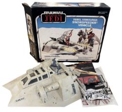 A vintage boxed Palitoy Star Wars: Return of the Jedi Revel Armoured Snowspeeder vehicle (