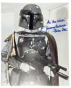 STAR WARS: Autographed photograph, Jeremy Bulloch as Boba Fett with COA. (Unauthenticated by Keys