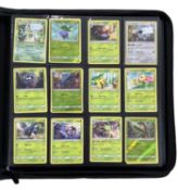 POKEMON TCG: One binder of various trading cards, including holographics [not all cards shown,