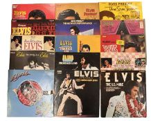 17 x 12'' Elvis vinyl records, to include: In Demand; Love Letters from Elvis; The Sun Years; The