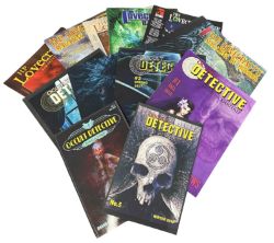 Occult detective quarterly issues #1-6; H.P. Lovecraft;s magazine of horror issues 1-4; lovecraft